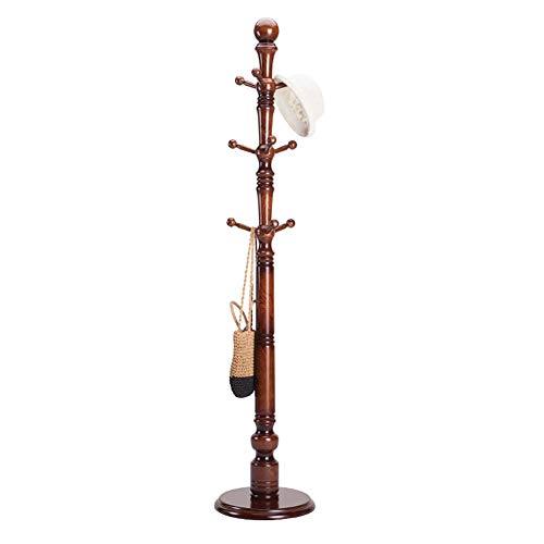 WZP Household Coat Rack European Solid Wood Floor Rack Bedroom Hanger Fashion Drying Rack Foyer Home
