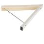 GOTOTOP Folding Hidden Wall-mount Hanger Retractable Indoor Bedroom Clothes Towel Rack