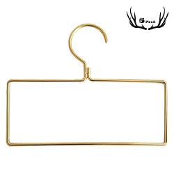 5 Pack Square Iron Scarf Hanger Wall Mounted Towel Ring Belt Hanger Stainless Steel,Glod,Bathroom Bedroom Wardrobe Living Room