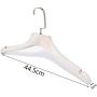 AIDELAI Coat Rack 5 Pieces Solid Wood Suit Hangers,Hanger Non-Slip Sticks Hanging Clothes Rack Adult Clothes Support Pants Rack 5 Pieces Solid Wood Suit Hangers (Color : White)