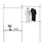 Cocoarm Clothes Drying Rack,Multifunctional 3 Layers Rails Garment Clothes Coat Rack Dryer Hanger with 1 Storage Shelf Adjustable Height 275-310cm Cocoarm Clothes Drying Rack,Multifunctional 3 Layers Rails Garment Clothes Coat Rack Dryer Hanger with 1 Storage Shelf Adjustable Height 275-310cm