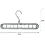 10pcs Creative 3D Space Saving Hanger Magic Clothes Hanger 9Hole Towel Hook Closet Organizer Storage Rack Color Random 10pcs Creative 3D Space Saving Hanger Magic Clothes Hanger 9Hole Towel Hook Closet Organizer Storage Rack Color Random