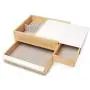 Umbra Stowit Jewelry Boxes - Modern Keepsake Storage Organizer with Hidden Compartment Drawers for Ring, Bracelet, Watch, Necklace, Earrings, and Accessories (White / Natural) (Renewed) Umbra Stowit Jewelry Boxes - Modern Keepsake Storage Organizer with Hidden Compartment Drawers for Ring, Bracelet, Watch, Necklace, Earrings, and Accessories (White / Natural) (Renewed)