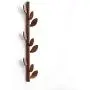 HLR-Coat Racks Free Standing Coat Rack Black Walnut Solid Wood Simple Wall Clothes Rack Home Porch Hanger Bedroom Wall Hanging Wall Wood (Color : B, Size : 9 Hook)