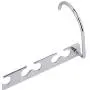 LEISIWEI Clothes Hangers Organizer Metal 6 Slots Multi-Functional Stainless Steel Closet Space Saving Hangers Set Organizers Updated Hook Design - 4 PCS