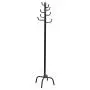 70" Metal Coat Hat Rack Standing Clothes Jacket Hanger Hall Tree Stand w/8 Hooks TKT-11