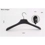 10 Pieces Black Thick Wide Shoulder Plastic Clothes Hanger for Coats Jacket and Fur