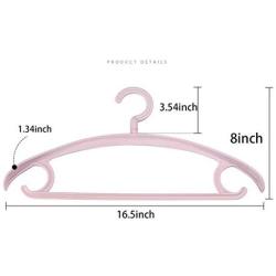 Wide Shoulder Plastic Hanger - No Shoulder Bumps Suit Hangers With Chrome Hooks,Non Slip Space Saving Clothes Hangers,(Pack Of 10) Heavyduty,Rounded Hangers For Sweaters,Coat,Jackets,Pants,Shirts,Dres