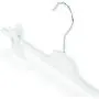 HANGERWORLD 10 White 15inch Plastic Coat Clothes Garment Pants Skirt Hangers Adjustable Clips