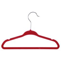 Kids Velvet Hangers - 50-Pack Pink Velvet Hangers, Ultra Thin Non-Slip Junior Hangers for Children Clothes, Space Saving