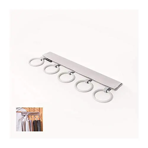 HJYPYJ Magic Hanger,Portable Folding Hanger,Washable Space-Saving Organizer Hanger Reasonable Spacing/Gray / 1 pcs HJYPYJ Magic Hanger,Portable Folding Hanger,Washable Space-Saving Organizer Hanger Reasonable Spacing/Gray / 1 pcs