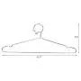 ECROCY 20 Pack Strong Stainless Steel Hangers - 4mm Diameter 17.7 Inch