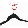 KYCPTNFJ 20 pcs Non-Slip Flocked Velvet Huggable Hangers Clothes Hangers Shirts Sweaters Dress Hanger Drying Rack