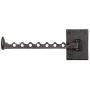 Rustic State Clout Cast Iron Industrial Wall Mount Hanger Holder Rack Farmhouse Clothes Bar Black