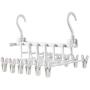 2PC 3D Space Saving Hanger Decoration Magic Clothes Hanger Holders with Hook Closet Organizer Rack Organizer Home Hanger Foldable Clothes Clip