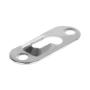 BCP 50PCS Silver Color 43 x 16mm Single Keyhole Hanging Plates Keyhole Hangers with Screws