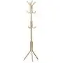 GWDJ Coat Rack Floorstanding Simple Coat Rack/Modern/Bedroom Hangers/Living Room Clothes Storage Rack (2 Colors Optional) Coat Rack Shelf (Color : Gold)