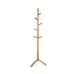 XJRHB Coat Rack - Oak Solid Wood Hanger Bedroom Clothes Rack, Size: 44 cm X175 cm (Color : Natural)