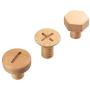 Cloudnola Screw Hook, Solid Wood, 2.4 x 2.4 inches, Perfect for Coats, in The Bathroom, Garage, Dog Leashes, and More