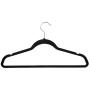 Inveroo 5pcs Black Adult Non-Slip Hangers Flocked Velvet Clothes Coat Trouser Wardrobe Inveroo 5pcs Black Adult Non-Slip Hangers Flocked Velvet Clothes Coat Trouser Wardrobe