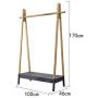 Y.H.Valuable Coat Racks Coat Stand Solid Wood Multi-purpose Hanger Floor Coat Rack Clothes Rack Hat Coat Rack Modern Hanger Bedroom Living Room Simple Clothes Rack Wooden Hanger Bedroom Drying Rack En