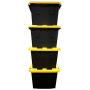 Greenmade 4 Pack Heavy-Duty Plastic Storage Boxes with Lids, 27 Gallon (4)