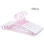 Durable Retractable Hanger Adult Non-Slip Clothes Rack Plastic Seamless Home Hanger (Color : Pink)