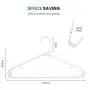 Premium Quality White Plastic Hangers (Pack of 30) Plastic Tubular Clothes Hangers with Notches, Heavy Duty Durable Ultra Thin Space Saving Pants Hangers, Standard Everyday Use Suit / Coat Hangers Premium Quality White Plastic Hangers (Pack of 30) Plastic Tubular Clothes Hangers with Notches, Heavy Duty Durable Ultra Thin Space Saving Pants Hangers, Standard Everyday Use Suit / Coat Hangers