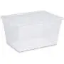 Sterilite 56 Quart Clear Storage Boxes See-through with White Lid (Pack Of 8) Sterilite 56 Quart Clear Storage Boxes See-through with White Lid (Pack Of 8)