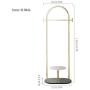 WYQSZ Light Luxury Coat Rack, Floor Bedroom Stainless Steel Hanger, Marble Creative Clothes Rack (Color : C)