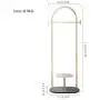 WYQSZ Light Luxury Coat Rack, Floor Bedroom Stainless Steel Hanger, Marble Creative Clothes Rack (Color : C)