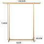 Yimaojia Single Rod Drying Rack Floor Simple Clothes bar Indoor Drying Rack Bedroom Cool Hanger Hanger Shelf (Color : Gold)