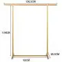 Yimaojia Single Rod Drying Rack Floor Simple Clothes bar Indoor Drying Rack Bedroom Cool Hanger Hanger Shelf (Color : Gold)
