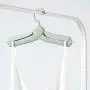 Zmmyr PP Foldable Clothes Hangers Mini Telescopic Travel Folding Hanger Set of 4 (Green)