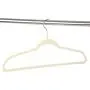 Yosoo Velvet Clothes Hangers, Non-Slip Thin Flocked Clothes Hangers Suit Shirt Pant Hangers 20 Pack Perfect for Space Saving (Ivory)