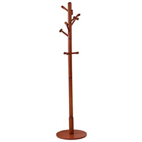 Barture Solid Wood Coat Rack Bedroom Single-Rod Hanger Simple Living Room Clothes Hanger Creative Hangers (Color : E)