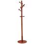 Barture Solid Wood Coat Rack Bedroom Single-Rod Hanger Simple Living Room Clothes Hanger Creative Hangers (Color : E)