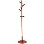 Barture Solid Wood Coat Rack Bedroom Single-Rod Hanger Simple Living Room Clothes Hanger Creative Hangers (Color : E)