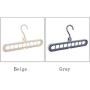 10pcs Random Color Multifunction Plastic Saving Hanger Magic Clothes Hanger with Hook Closet Organizer Hooks Bathroom Kitchen Coat Home Tools