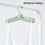 lzndeal Folding Travel Clothes Hangers PP Adjustable Shoulder Clothes Rack for Adult Children
