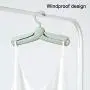 lzndeal Folding Travel Clothes Hangers PP Adjustable Shoulder Clothes Rack for Adult Children