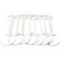 10pcs Clothes Hangers Closet Wonder Clothing Hook Magic Space Saver Multifunctional Nonslip Plastic Organizer Hanger