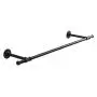 Quisilife Creative Clothing Display Stand On The Wall Thickening Clothes Shelf Clothing Store Wall Hangers Retro Wall Hanging Clothing Rack Coat and Hat Rack (Color : Black, Size : 13100)