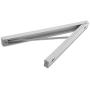 KIPB Alumimum Wall Adjustable Clothes Hanger Rack Bracket Silver Cloth Storage Hangers for Laundry Organization Closet Storage System