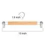 Tosnail 12 Pack Natural Wooden Hangers Skirt Pants Hangers with Clips Tosnail 12 Pack Natural Wooden Hangers Skirt Pants Hangers with Clips