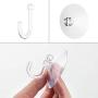 Suction Cup Hooks, 2.36Inches Clear Strong Suction Cup with Plastic Hooks, Heavy Duty Home Kitchen Bathroom Wall Window Hook Hangers(12Pack)