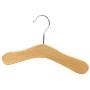 HANGERWORLD 12 Natural Beech 10inch Kids Baby Toddler Wooden Top Dress Coat Clothes Garment Hangers