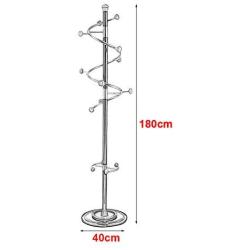 DUIHIDD Clothes Hangers 180CM Metal Coat Rack Free Standing Garage Foyer Office Closet Coat Tree for Clothes Bags Scarves and Hats (Color : Gold C)