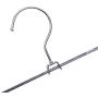 KYCPTNFJ 10pcs Stainless Steel Trousers Rack Clip Metal Anti-Slip Clothespin Wardrobe Pants Clamp Clothes Hanger for Balcony Bathroom