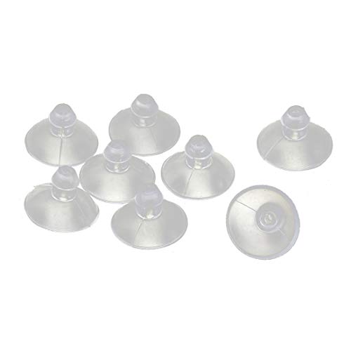 Uxcell a16070400ux0053 Rubber Home Desk Glass Transparent Anti-Collision Suction Cups Sucker Hanger Pads (Pack of 8)